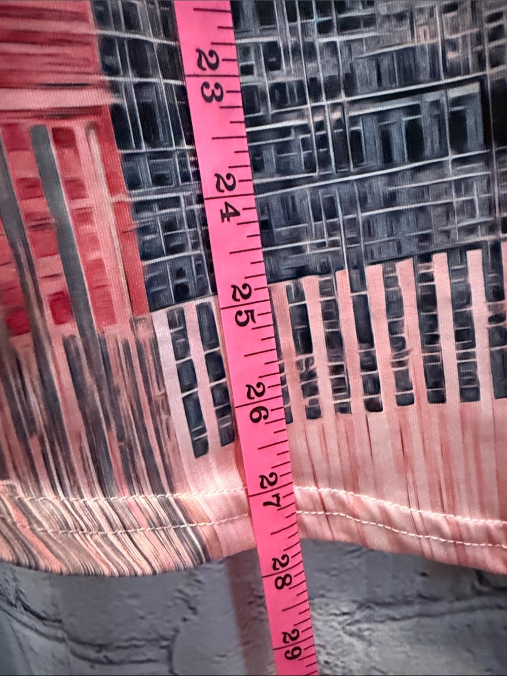 Red, Pink, & Black Patchwork Stripe Long Sleeve Top - Picture 5 of 5